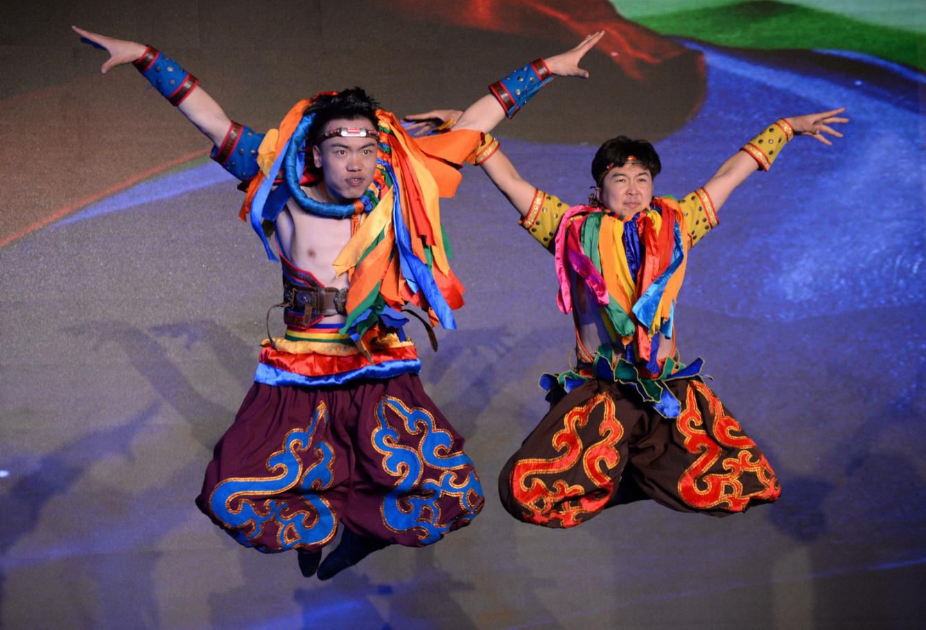 鸿雁舞蹈基本动作教学 男女双人舞蒙古族舞蹈_初学民族舞分解动作