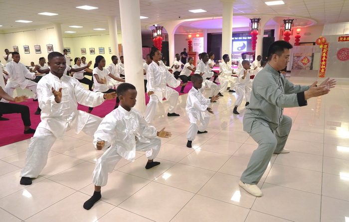 尼日利亚中国文化中心举办"2019世_尼日利亚-文化中心-武术-培训班-