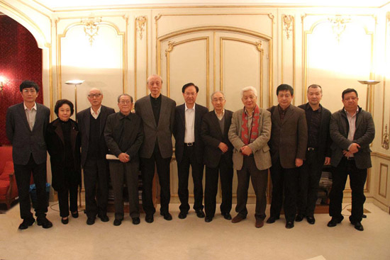 靳尚谊先生一行访问巴黎中国文化中心