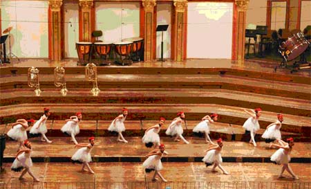 北京市童心飞扬青少年宫表演的舞蹈《翔》
