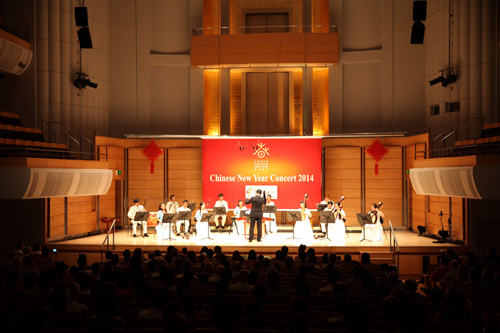  “欢乐春节”新春音乐会演出现场。