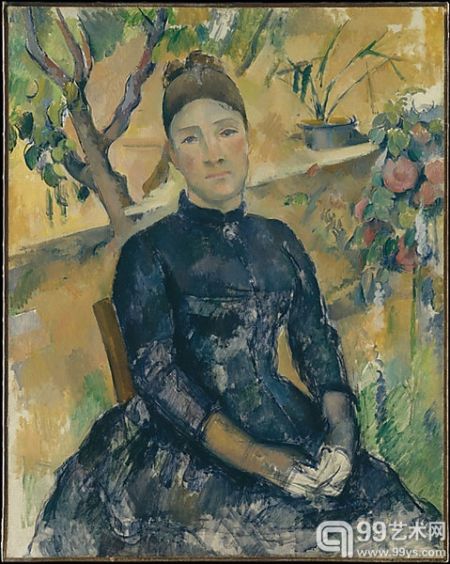 保罗·塞尚1891年画作《塞尚夫人肖像》