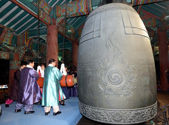 韩国将在普信阁举行传统敲钟仪式以迎新年（图）